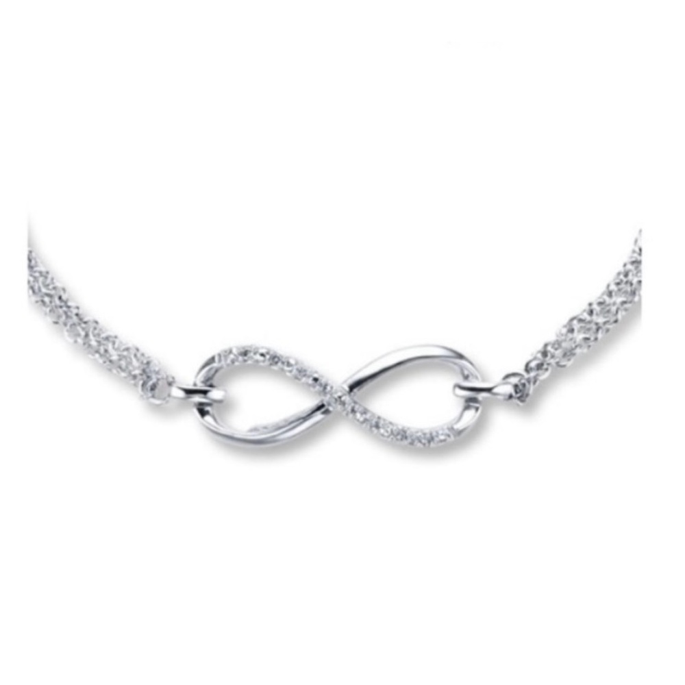 🆕 Kay sterling silver infinity bracelet
